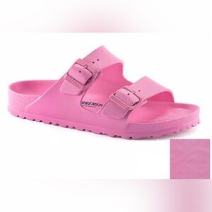 New Birkenstock Arizona EVA Hot Pink Footbed Sandals Women’s Size 10-10.5